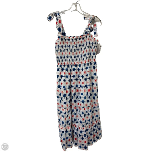 Dress Casual Maxi By J. Crew In Blue & Red & White, Size: M