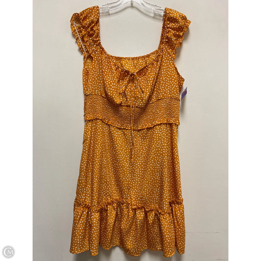 Dress Casual Midi By Clothes Mentor In Yellow, Size: Xl