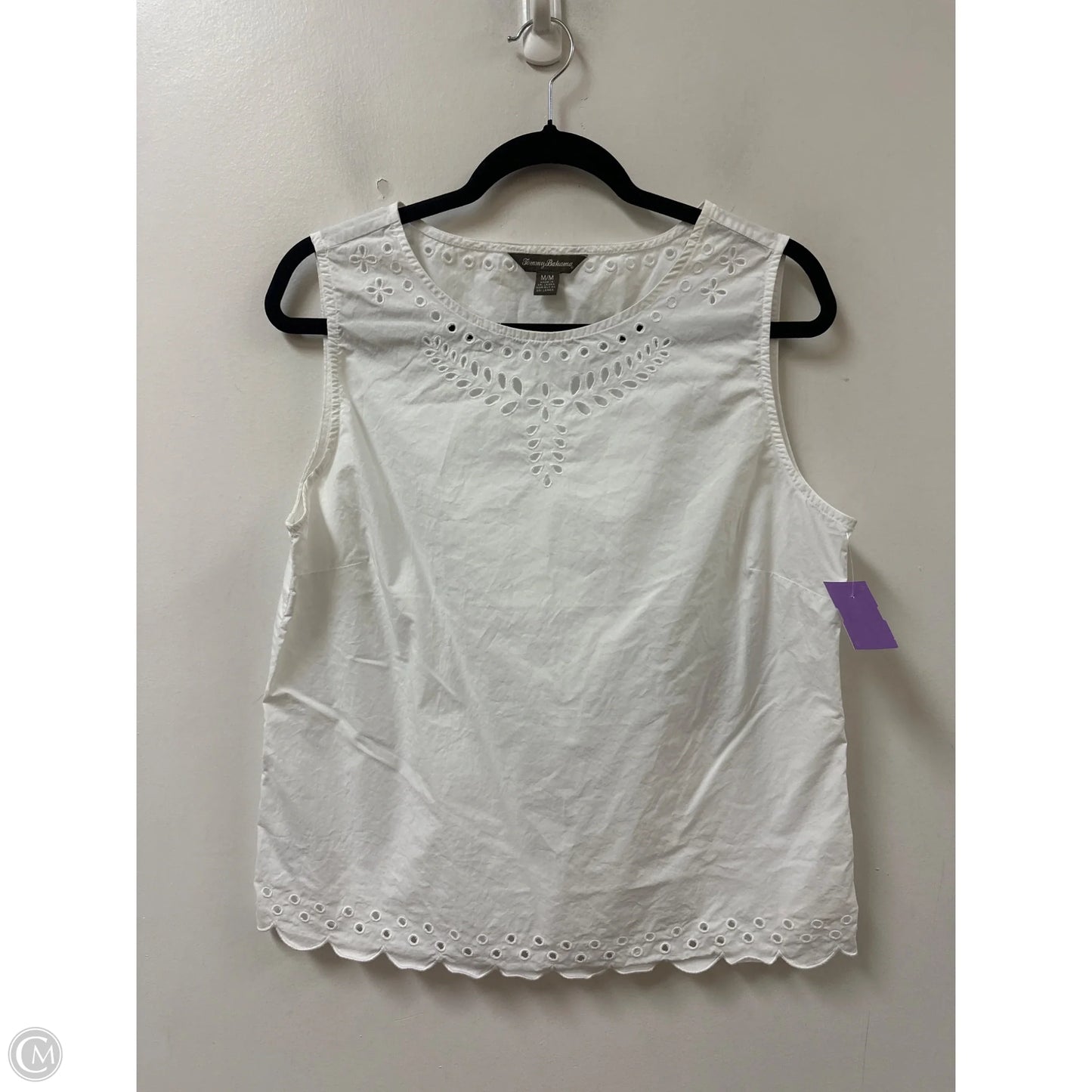 Top Sleeveless By Tommy Bahama In White, Size: M
