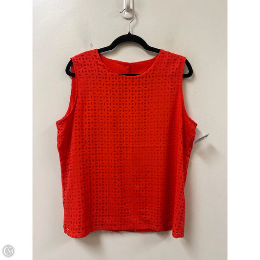 Top Sleeveless By Clothes Mentor In Orange, Size: M