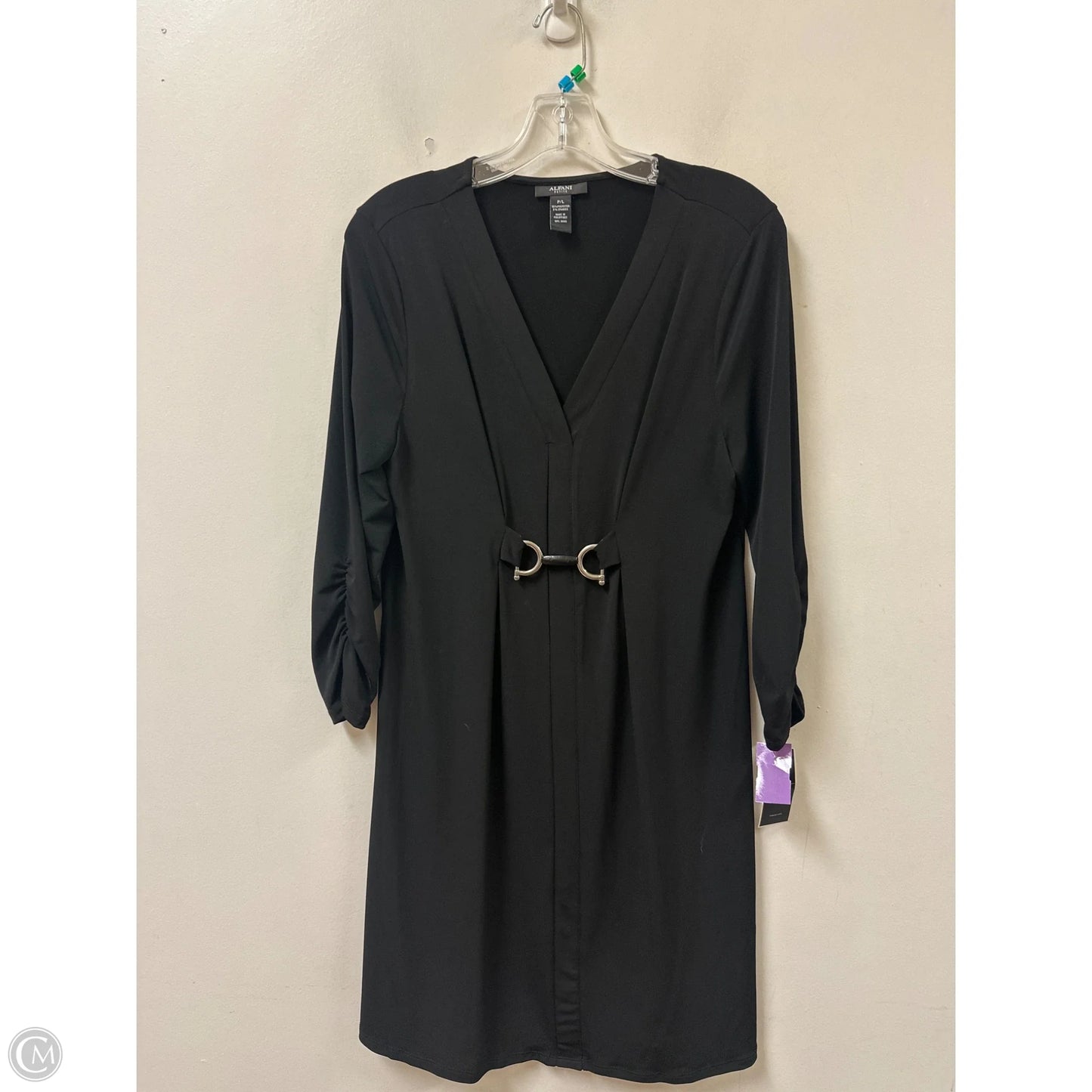Dress Casual Midi By Alfani In Black, Size: Lp