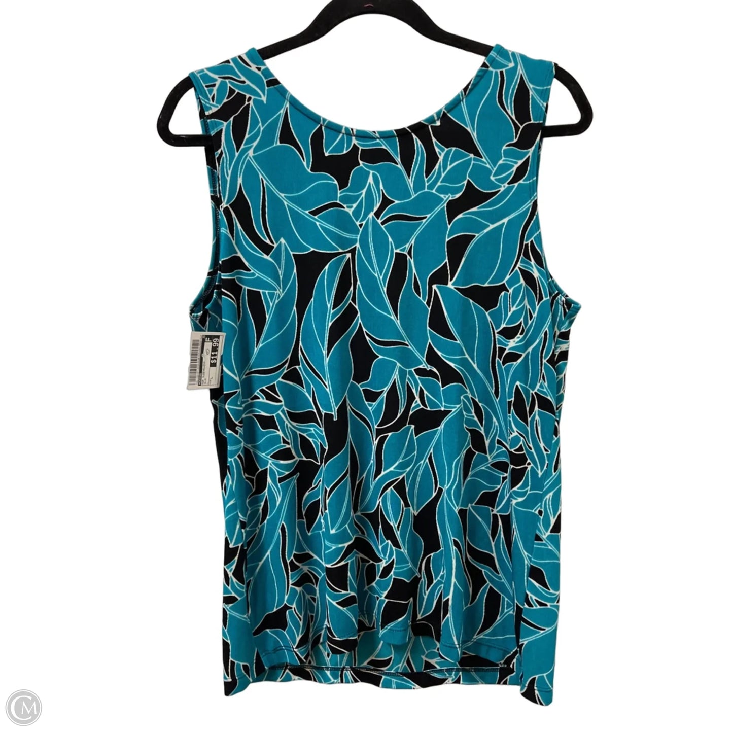 Top Sleeveless By Chicos In Blue, Size: L