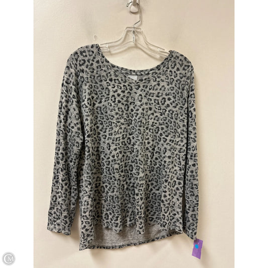 Top Long Sleeve By Chicos In Animal Print, Size: L