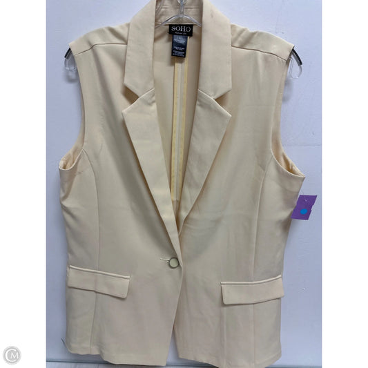 Vest Other By Soho Apparel In Yellow, Size: L