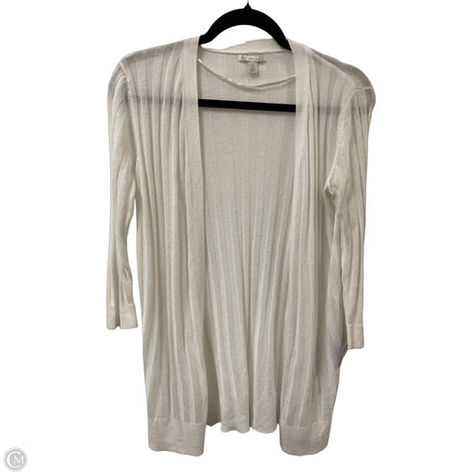 Sweater Cardigan By Cato In White, Size: S