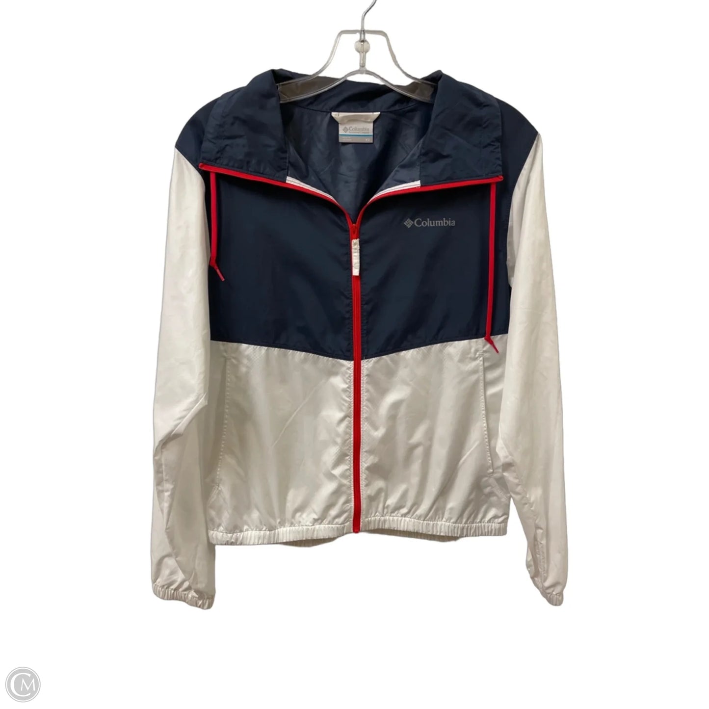 Athletic Jacket By Columbia In Blue & Red & White, Size: Xs