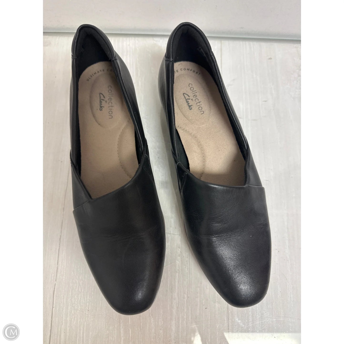 Shoes Flats By Clarks In Black, Size: 7