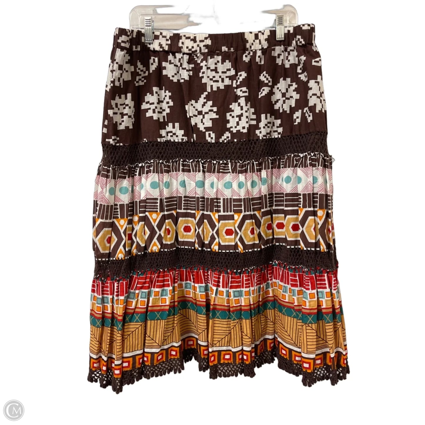 Skirt Midi By Eci In Brown, Size: 14