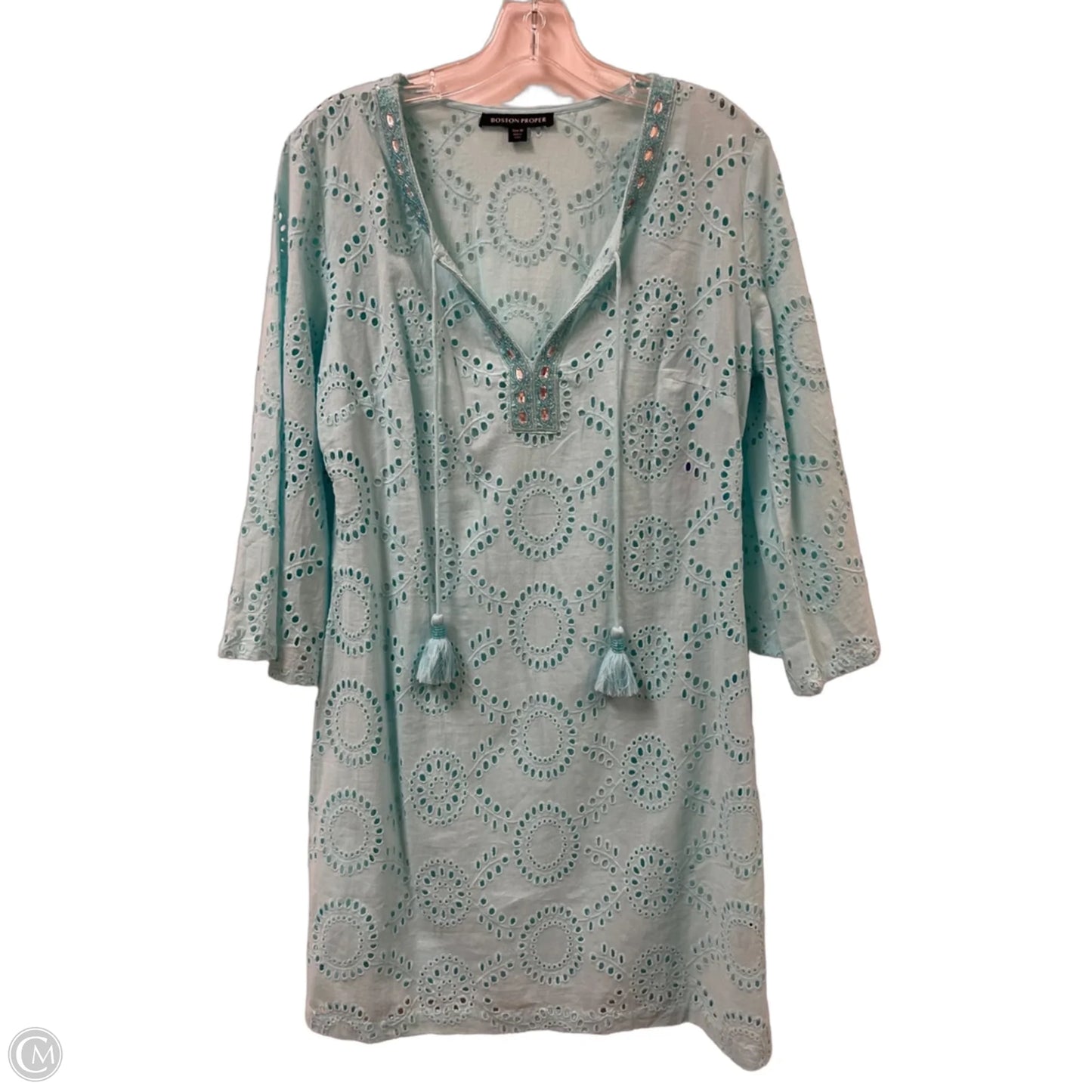 Dress Set 2pc By Boston Proper In Blue, Size: M