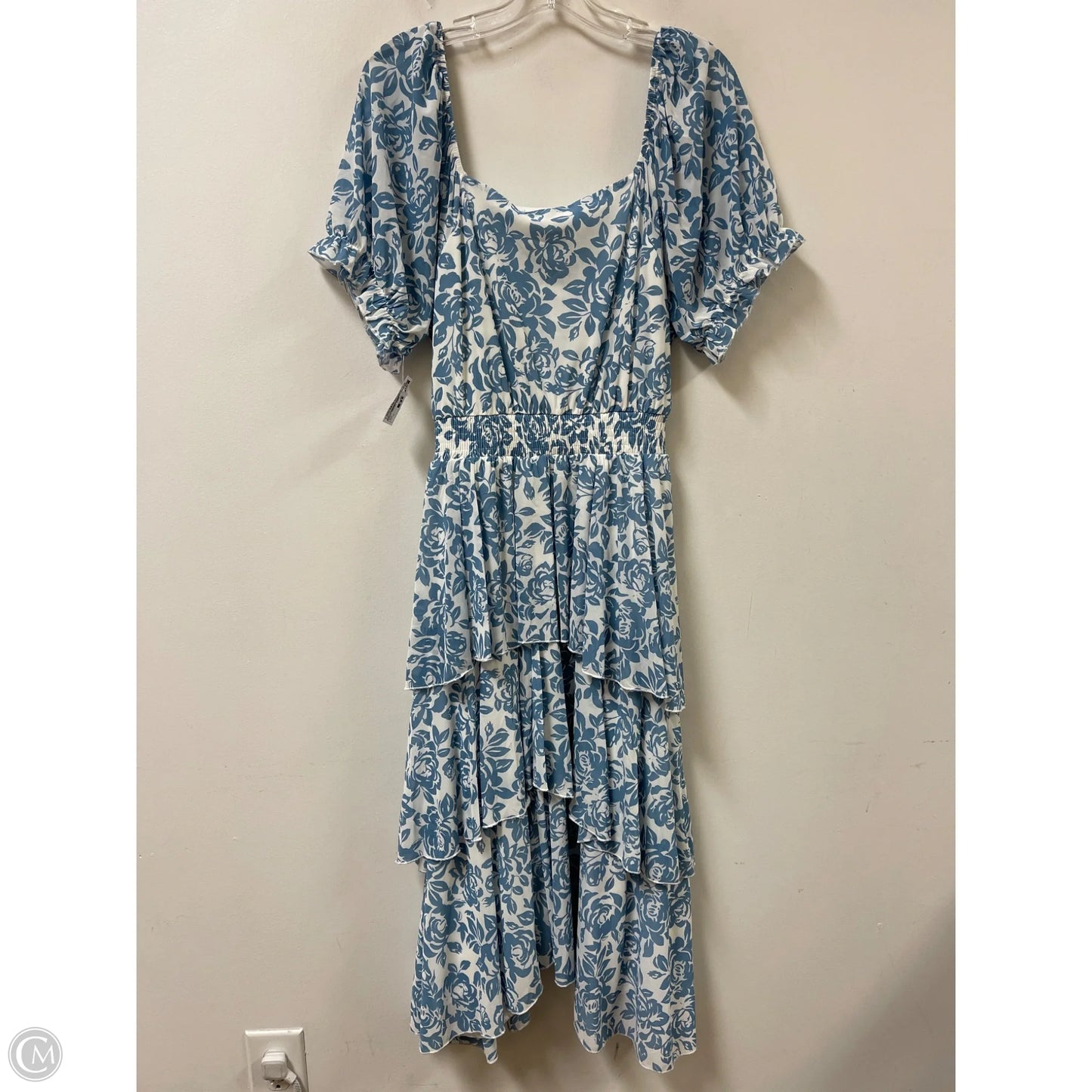 Dress Casual Midi By Ember In Blue, Size: 1x
