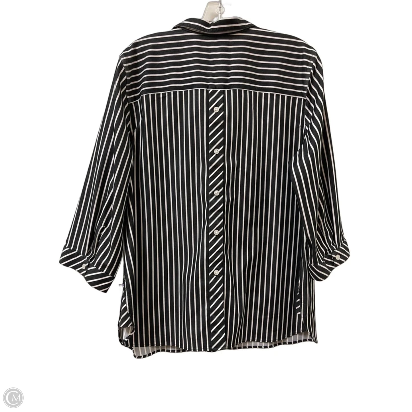 Top Long Sleeve By Chicos In Grey, Size: Xl