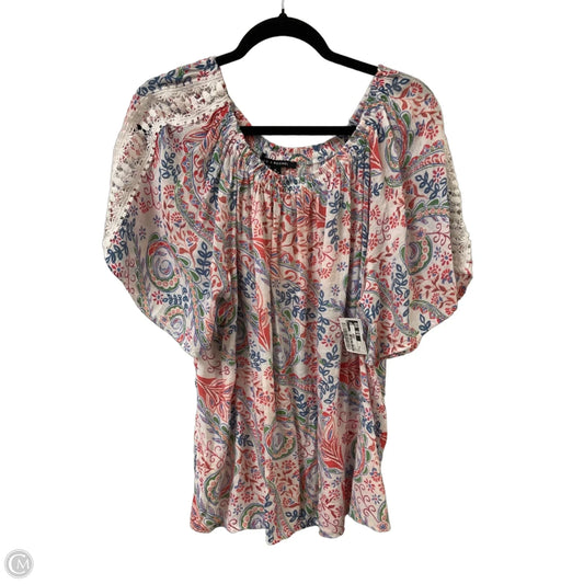 Top Short Sleeve By Zac And Rachel In Multi-colored, Size: Xl