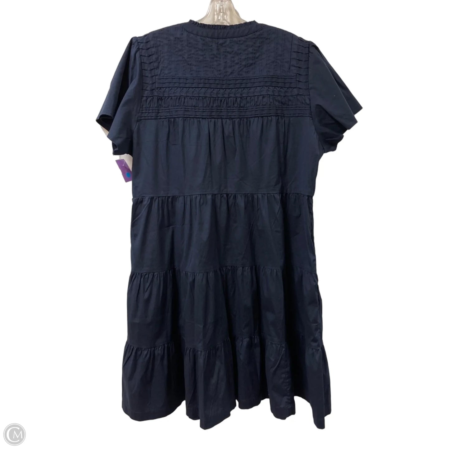 Dress Casual Maxi By Chicos In Navy, Size: 1x