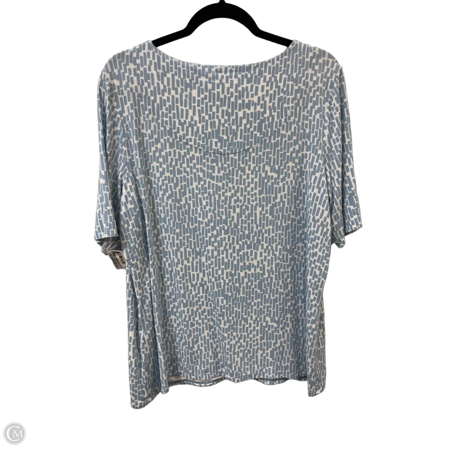 Top Short Sleeve By Chicos In Blue, Size: Xl