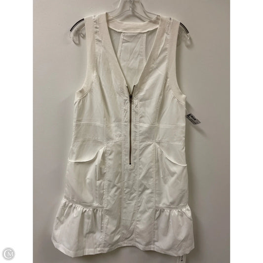 Dress Casual Midi By Clothes Mentor In White, Size: M