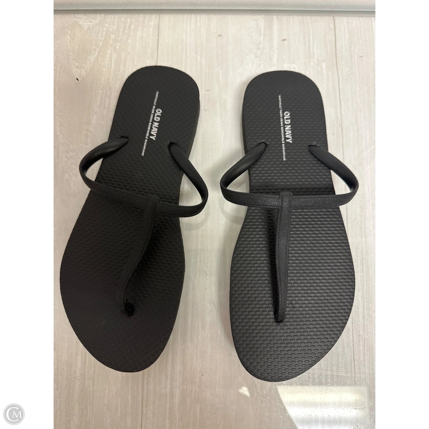 Sandals Flip Flops By Old Navy In Black, Size: 8