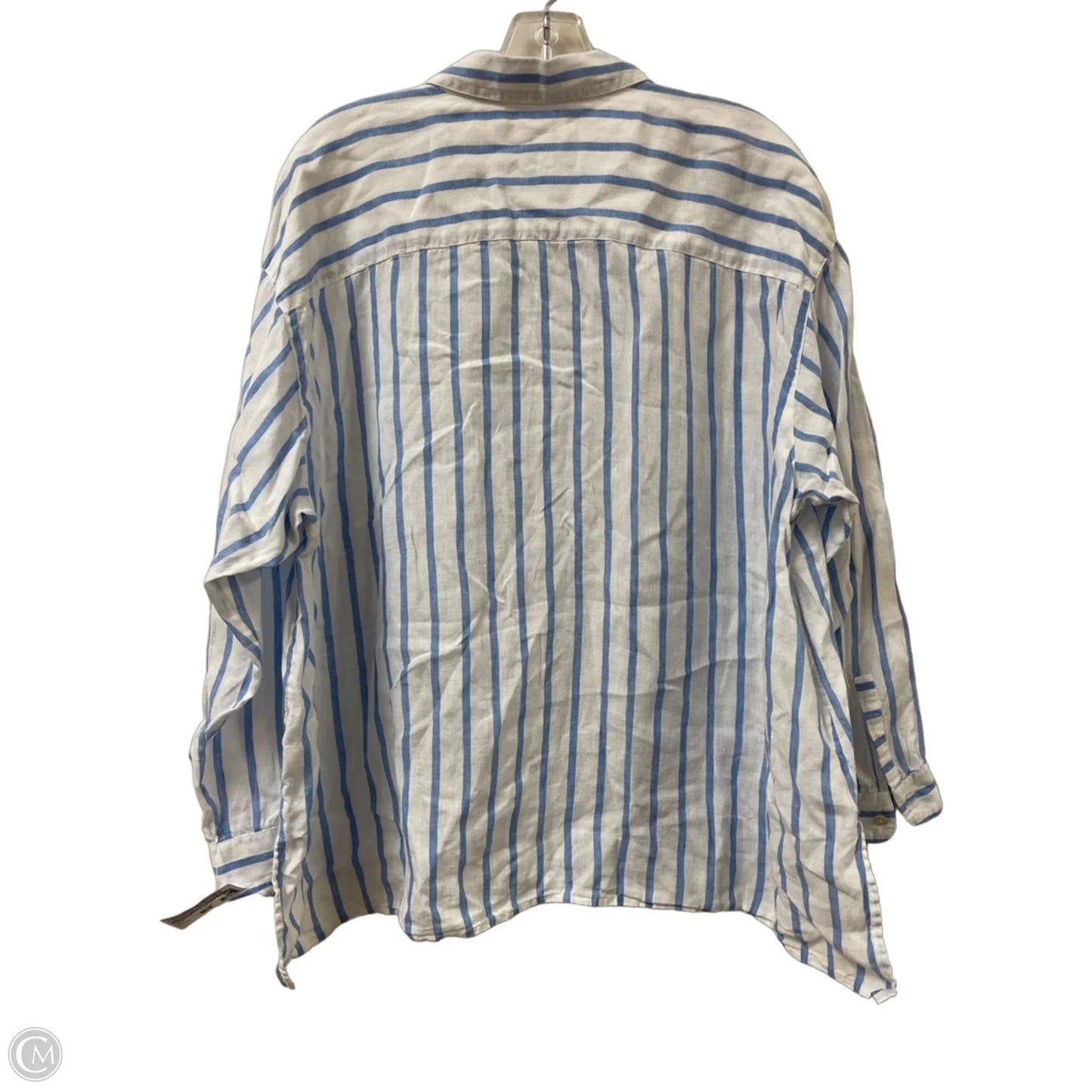 Blouse Long Sleeve By J. Jill In Blue, Size: 2x