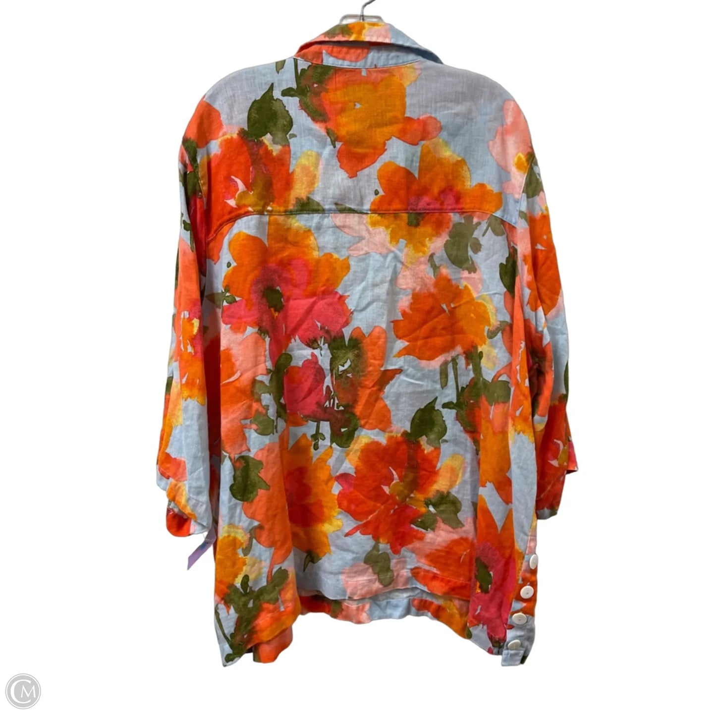 Tunic Long Sleeve By Joie In Orange, Size: 2x