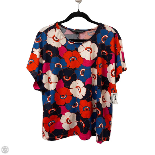 Top Short Sleeve By Clothes Mentor In Floral Print, Size: Xl