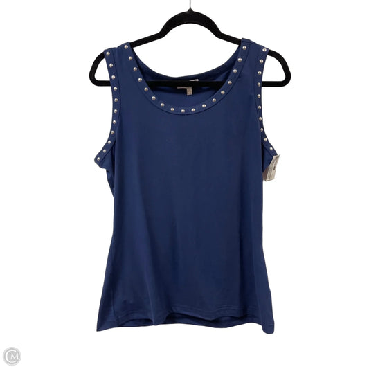 Top Sleeveless By Clothes Mentor In Blue, Size: Xl