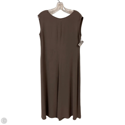 Dress Casual Maxi By Eileen Fisher In Brown, Size: Xs