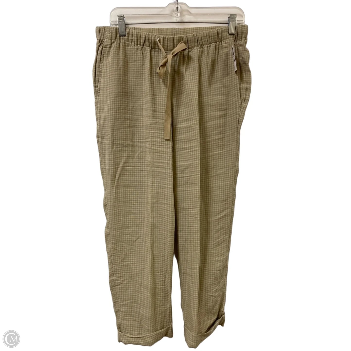 Pants Linen By Eileen Fisher In Green, Size: 4p