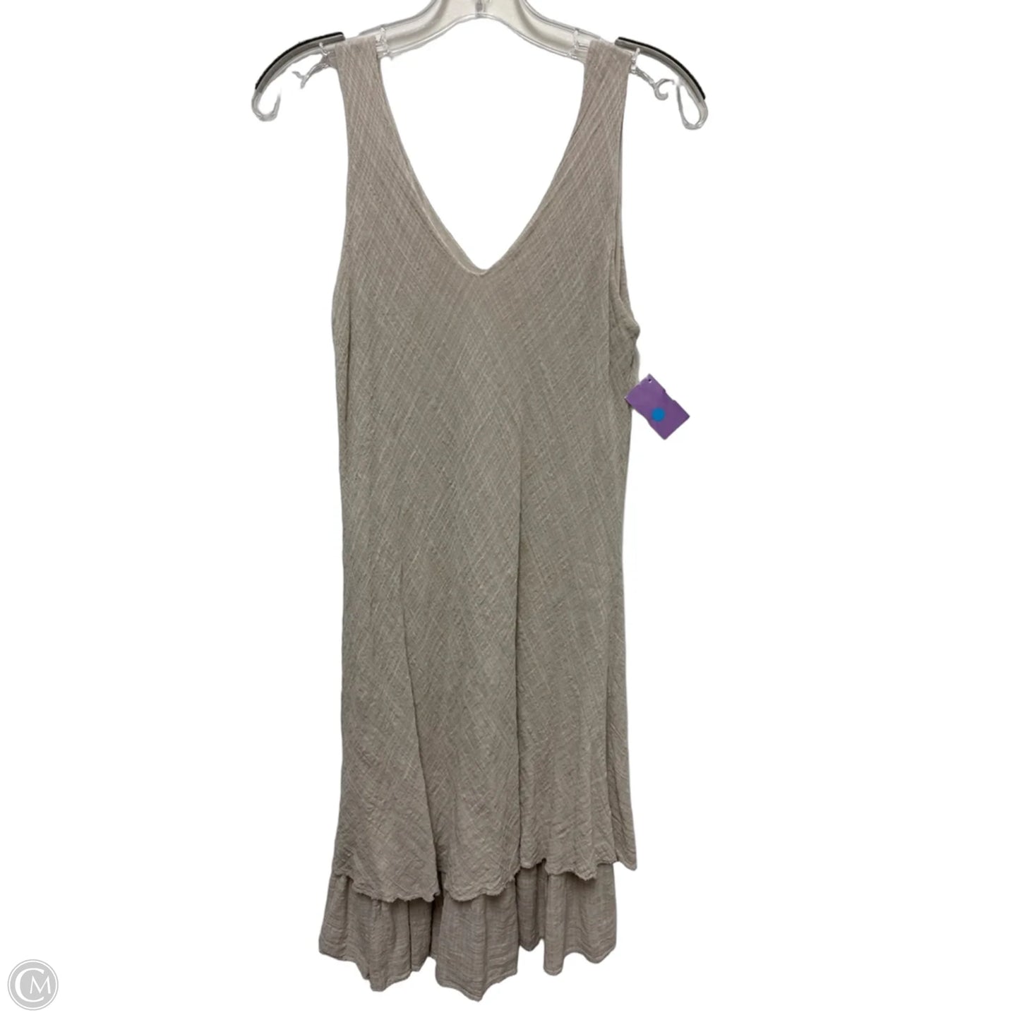 Dress Casual Midi By Clothes Mentor In Tan, Size: M