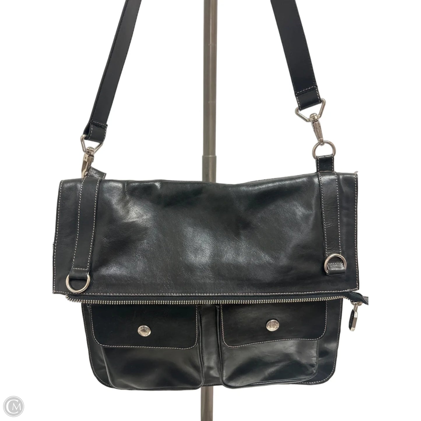 Handbag Leather By Cma, Size: Large