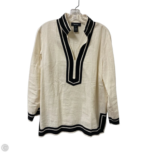 Tunic Long Sleeve By Karen Kane In Cream, Size: M