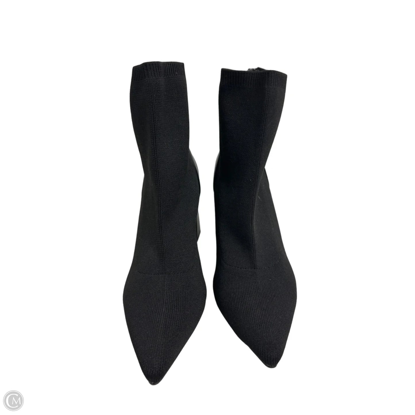 Boots Ankle Heels By Clothes Mentor In Black, Size: 10