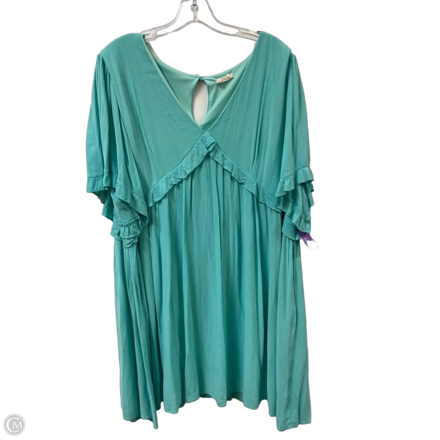 Dress Casual Midi By 143 Story In Teal, Size: 2x