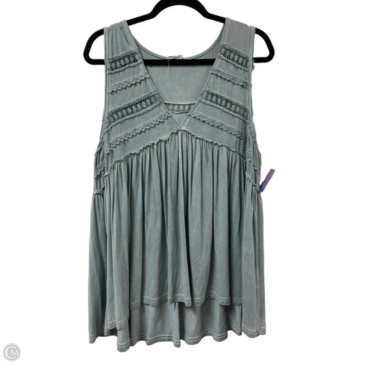 Top Sleeveless By Pol In Blue, Size: M