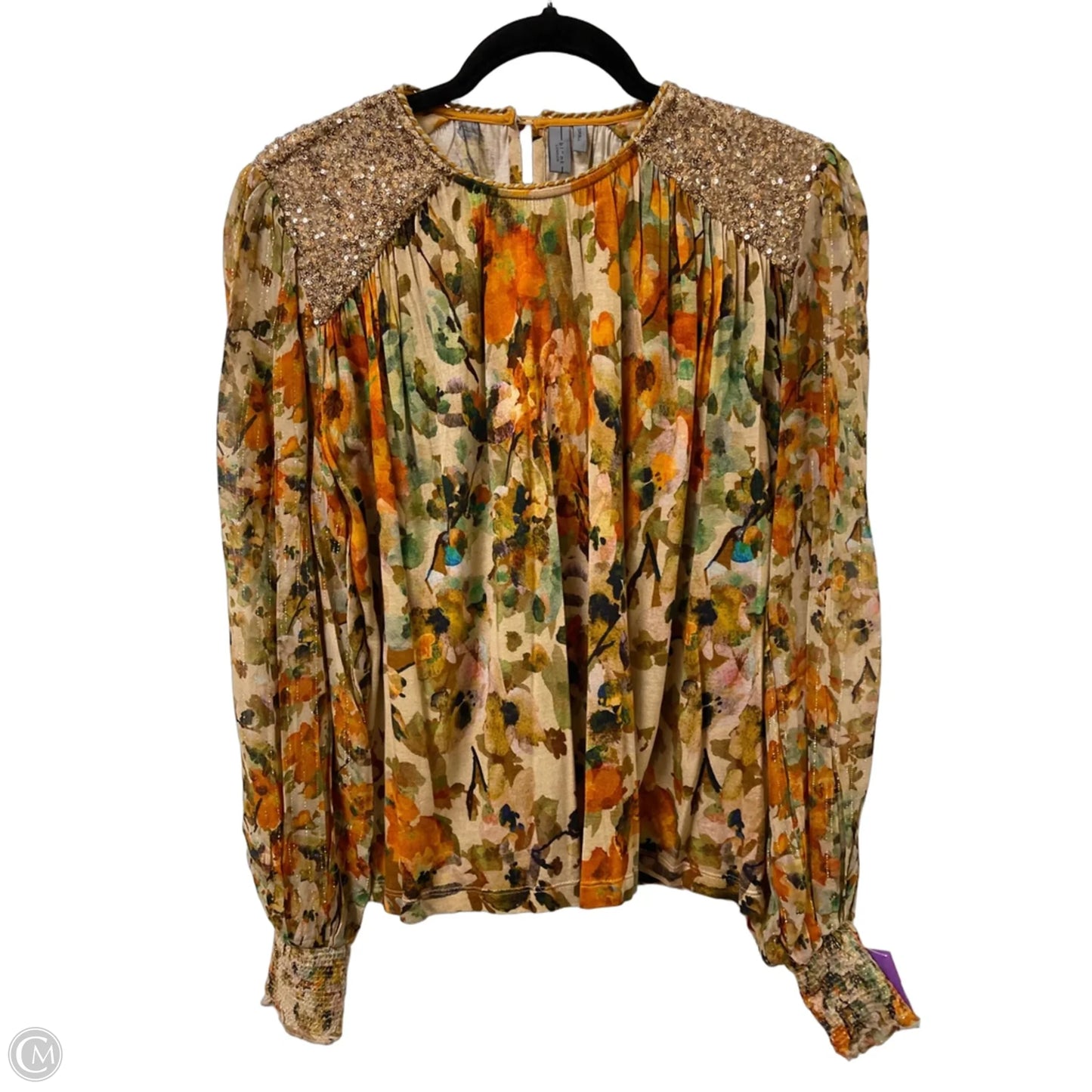 Top Long Sleeve By Blank London In Orange, Size: S