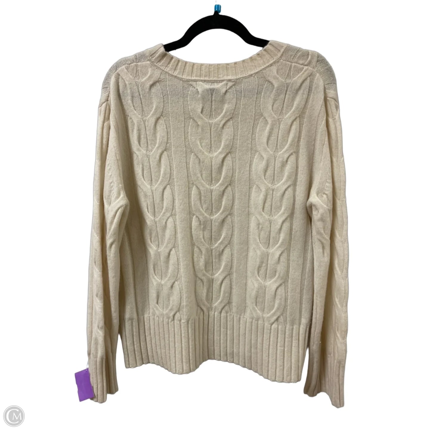 Sweater By Banana Republic In Cream, Size: M