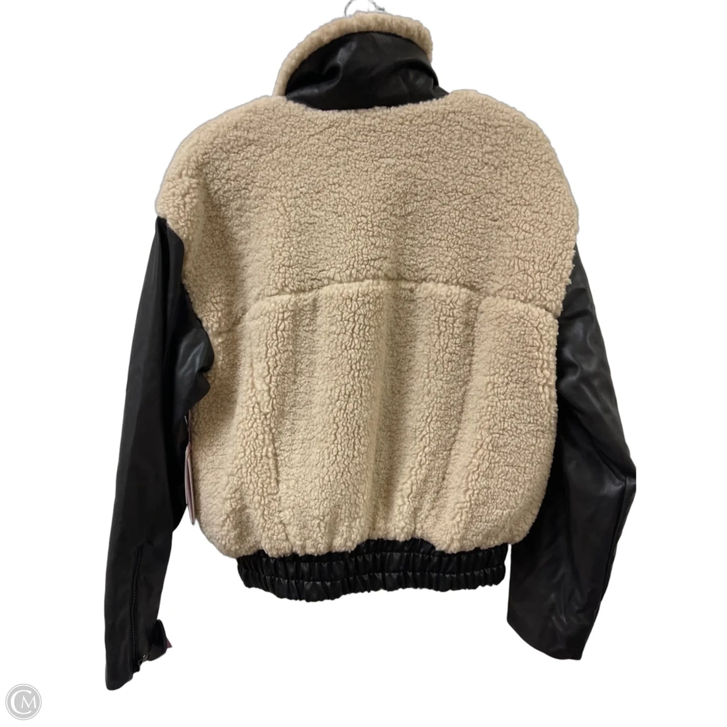 Jacket Faux Fur & Sherpa By Cma In Black, Size: M