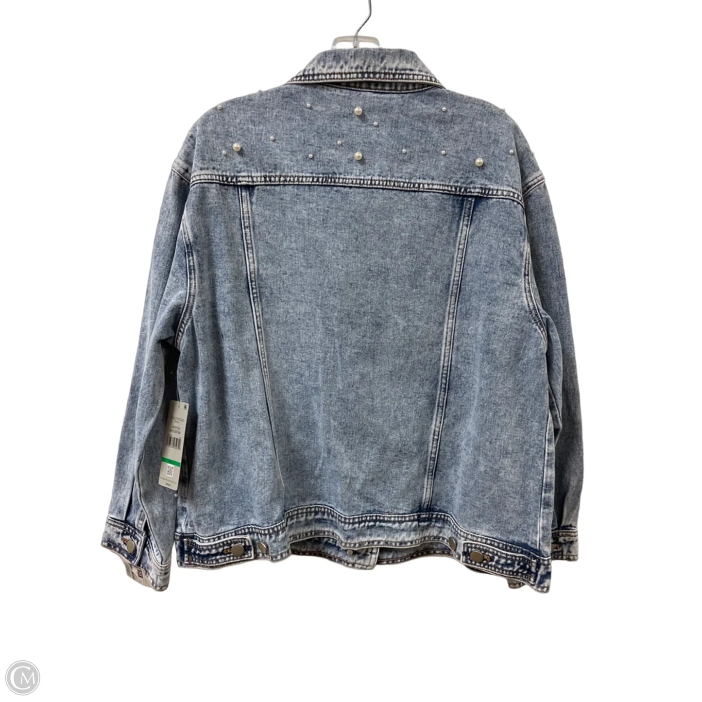 Jacket Denim By Multiples In Blue Denim, Size: L