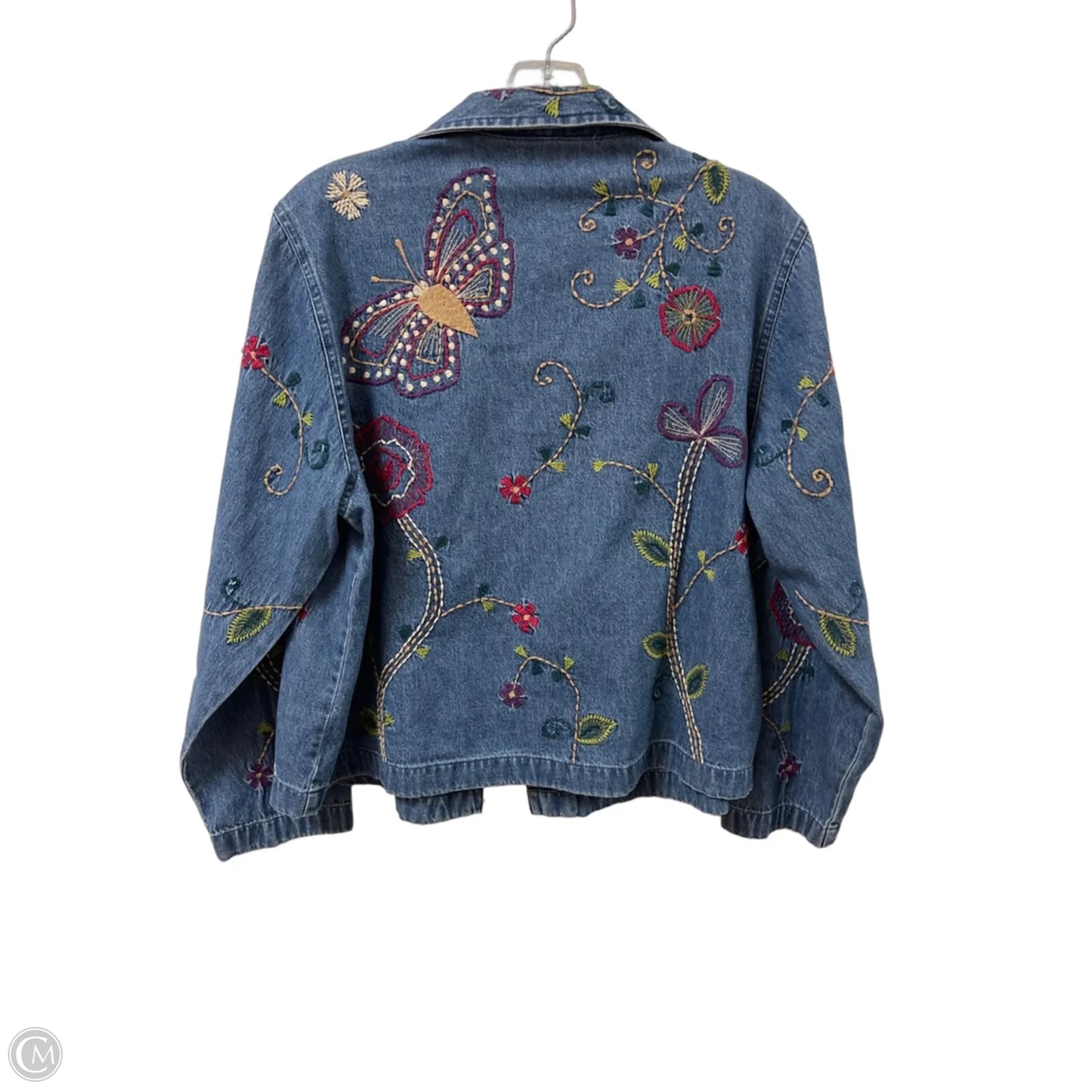 Jacket Denim By Clothes Mentor In Blue Denim, Size: Xl
