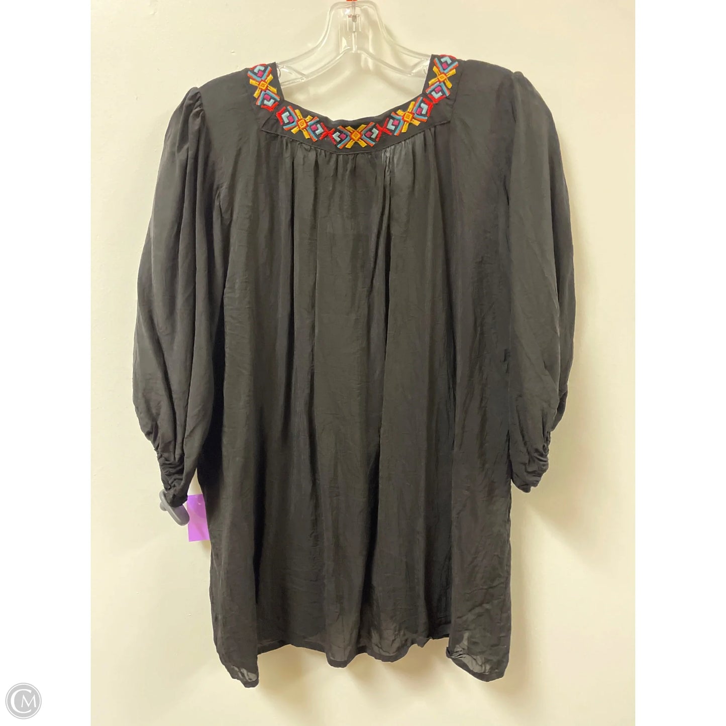 Top Long Sleeve Designer By Johnny Was In Black, Size: L