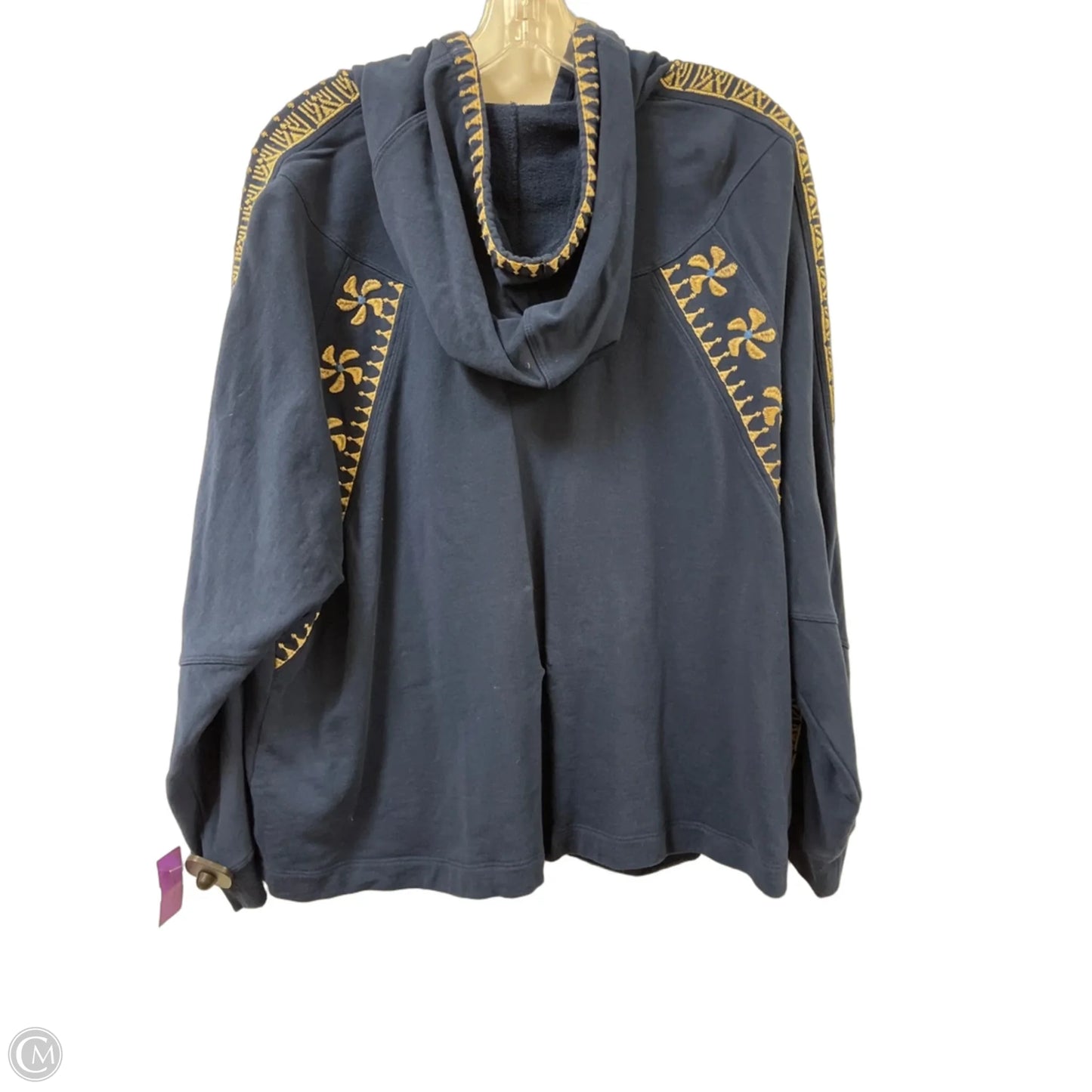 Jacket Designer By Johnny Was In Blue, Size: Xl