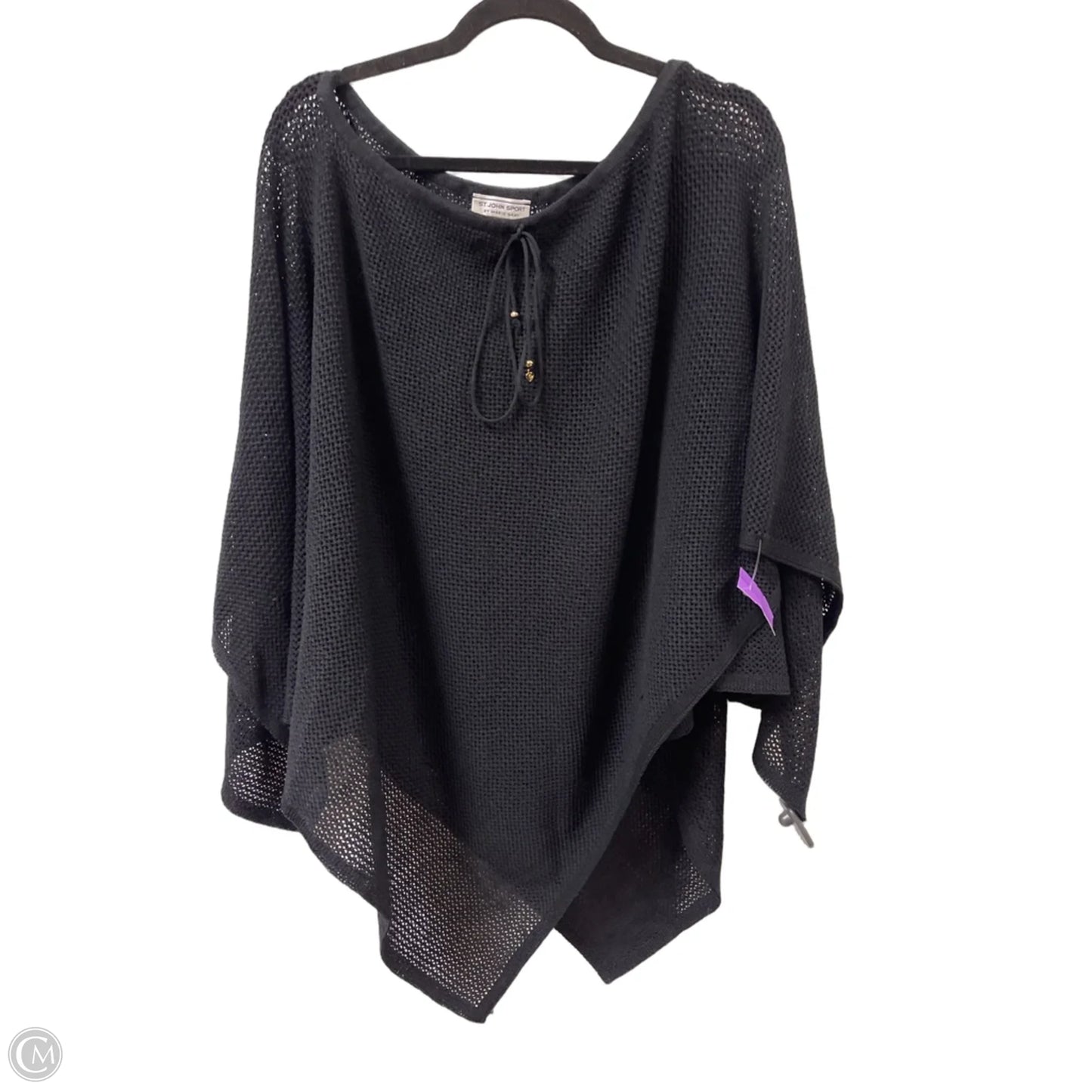 Shawl Luxury Designer By St John Collection In Black, Size: Osfm