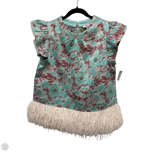 Top Short Sleeve By Voy In Teal, Size: M
