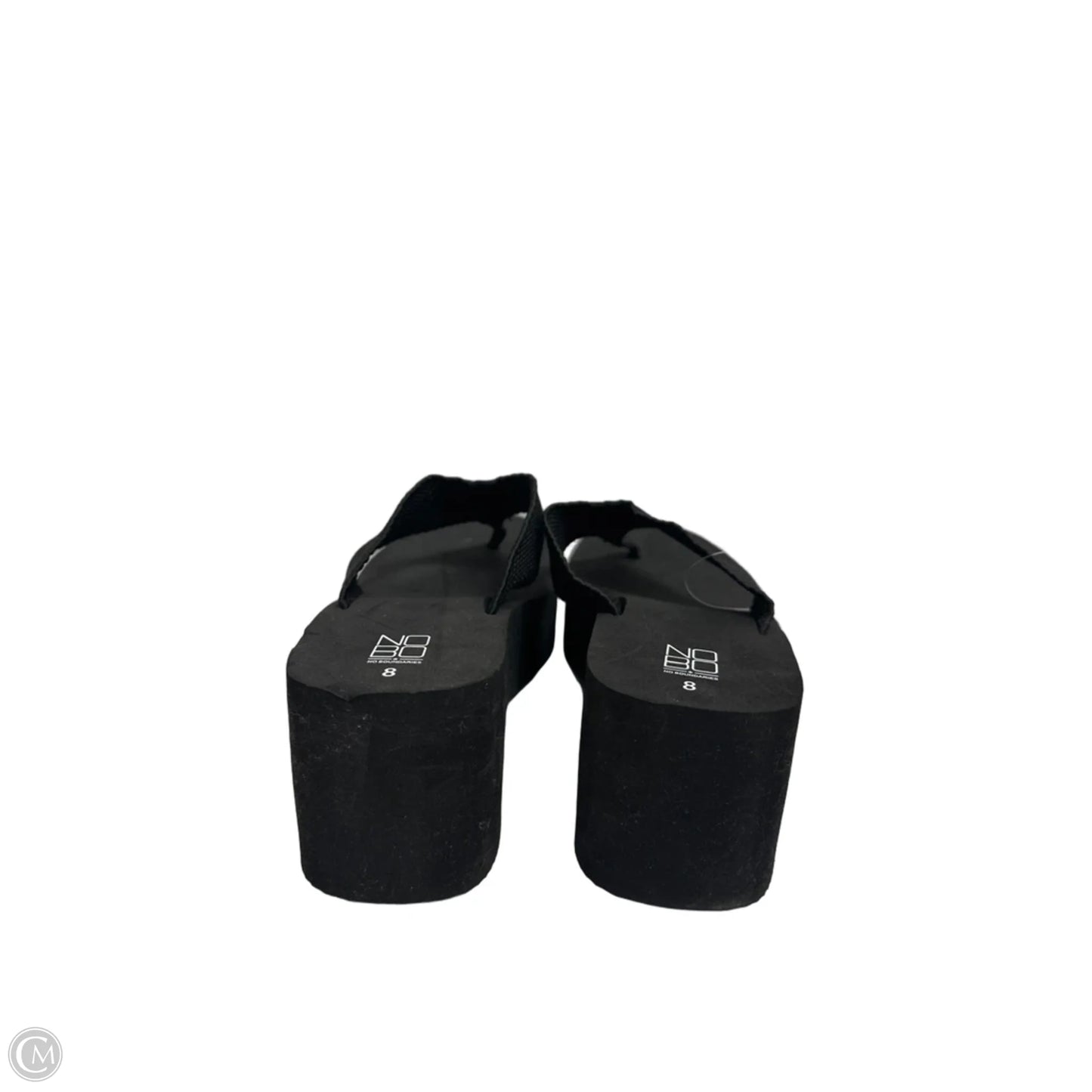 Sandals Flip Flops By No Boundaries In Black, Size: 8