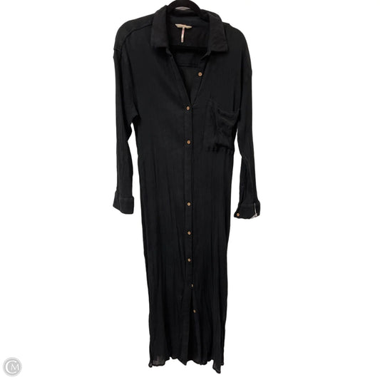 Dress Casual Maxi By Free People In Black, Size: L