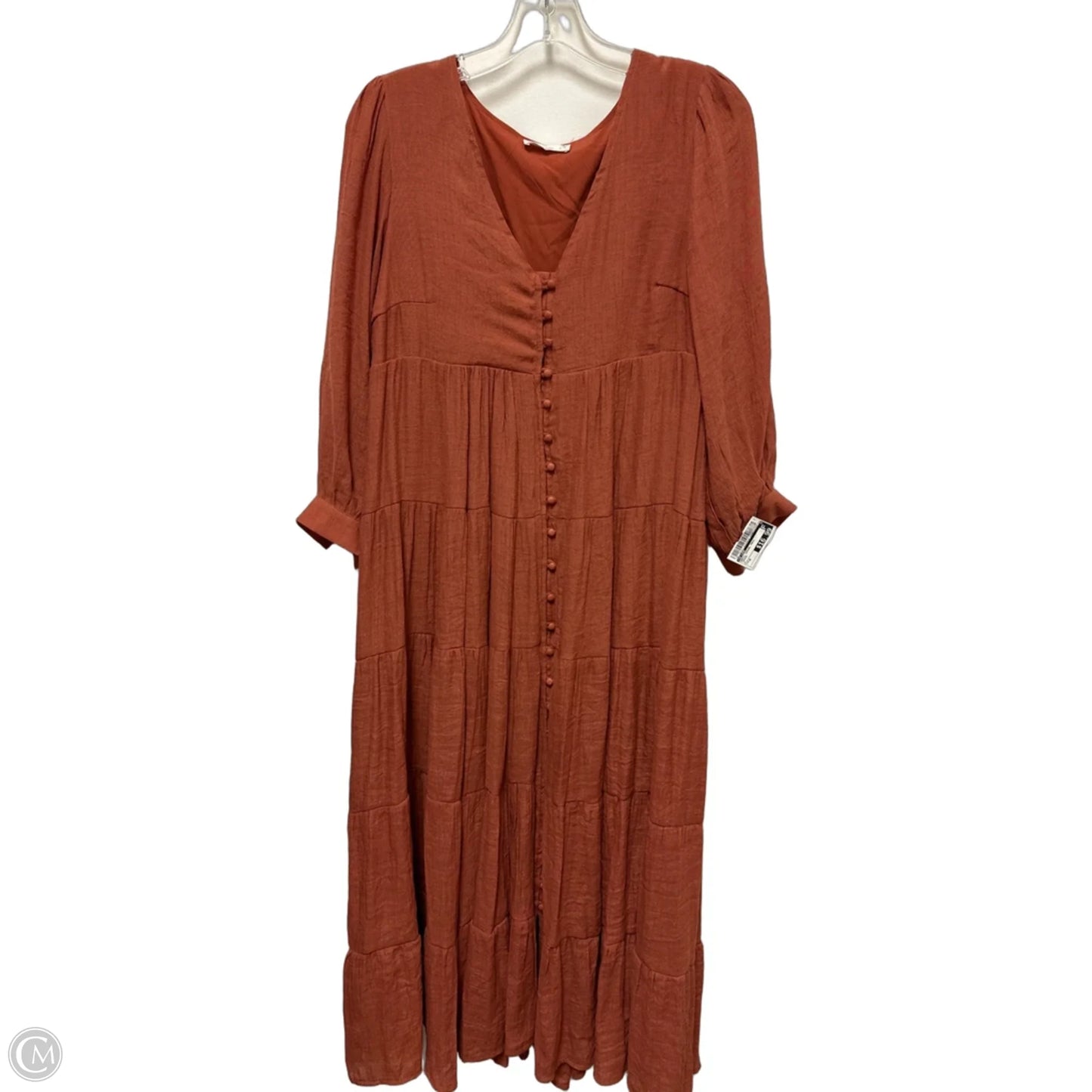 Dress Casual Maxi By In Loom In Orange, Size: M