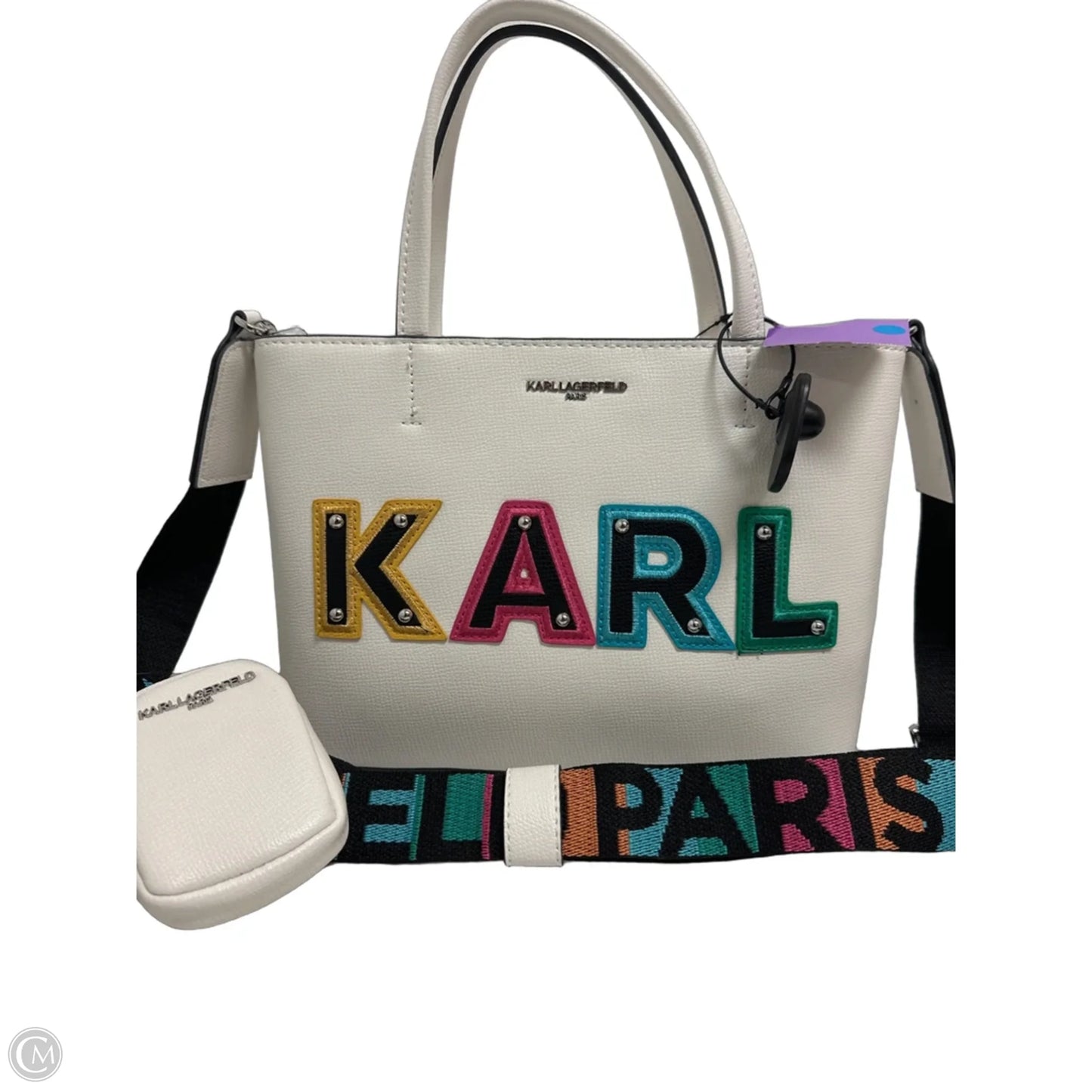 Handbag Designer By Karl Lagerfeld, Size: Medium