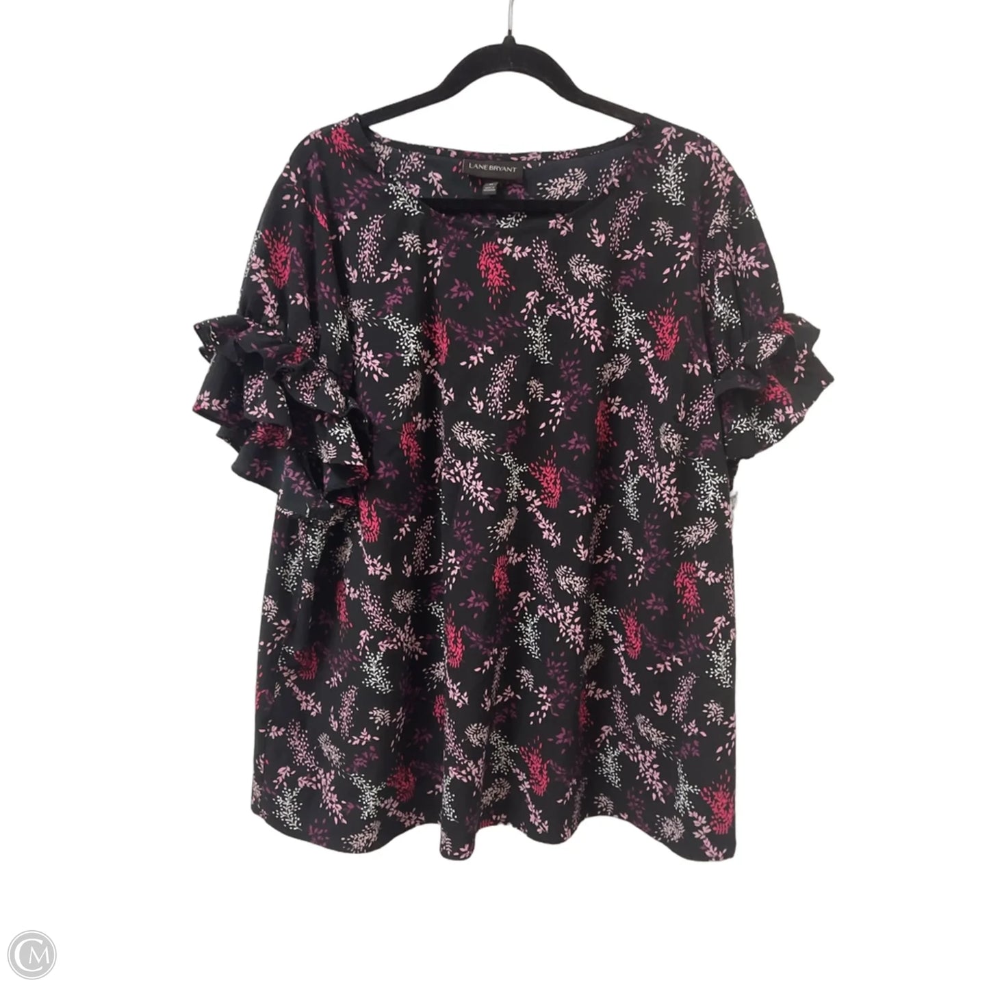 Top Short Sleeve By Lane Bryant In Purple, Size: 3x