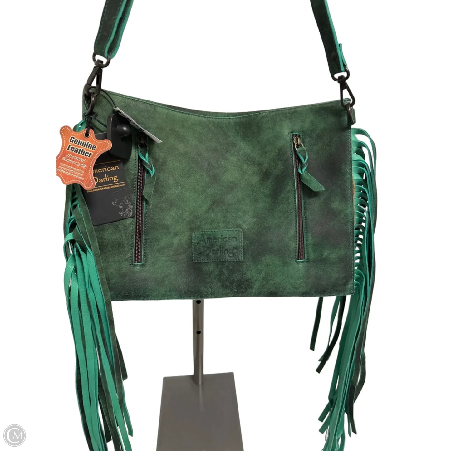 Handbag Leather By Clothes Mentor, Size: Medium