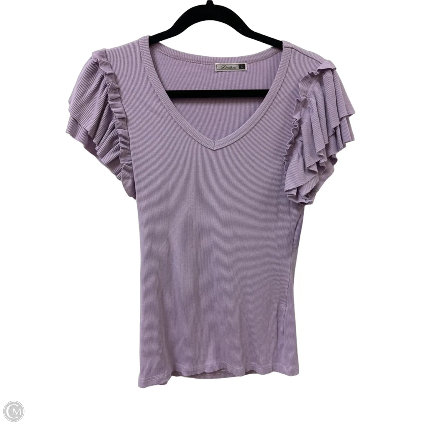 Top Short Sleeve By Clothes Mentor In Purple, Size: S