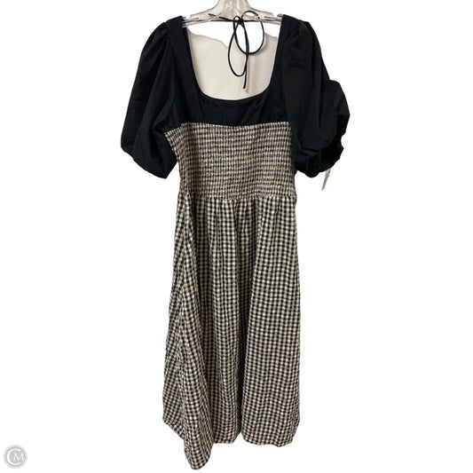 Dress Casual Maxi By Asos In Black & Cream, Size: 1x
