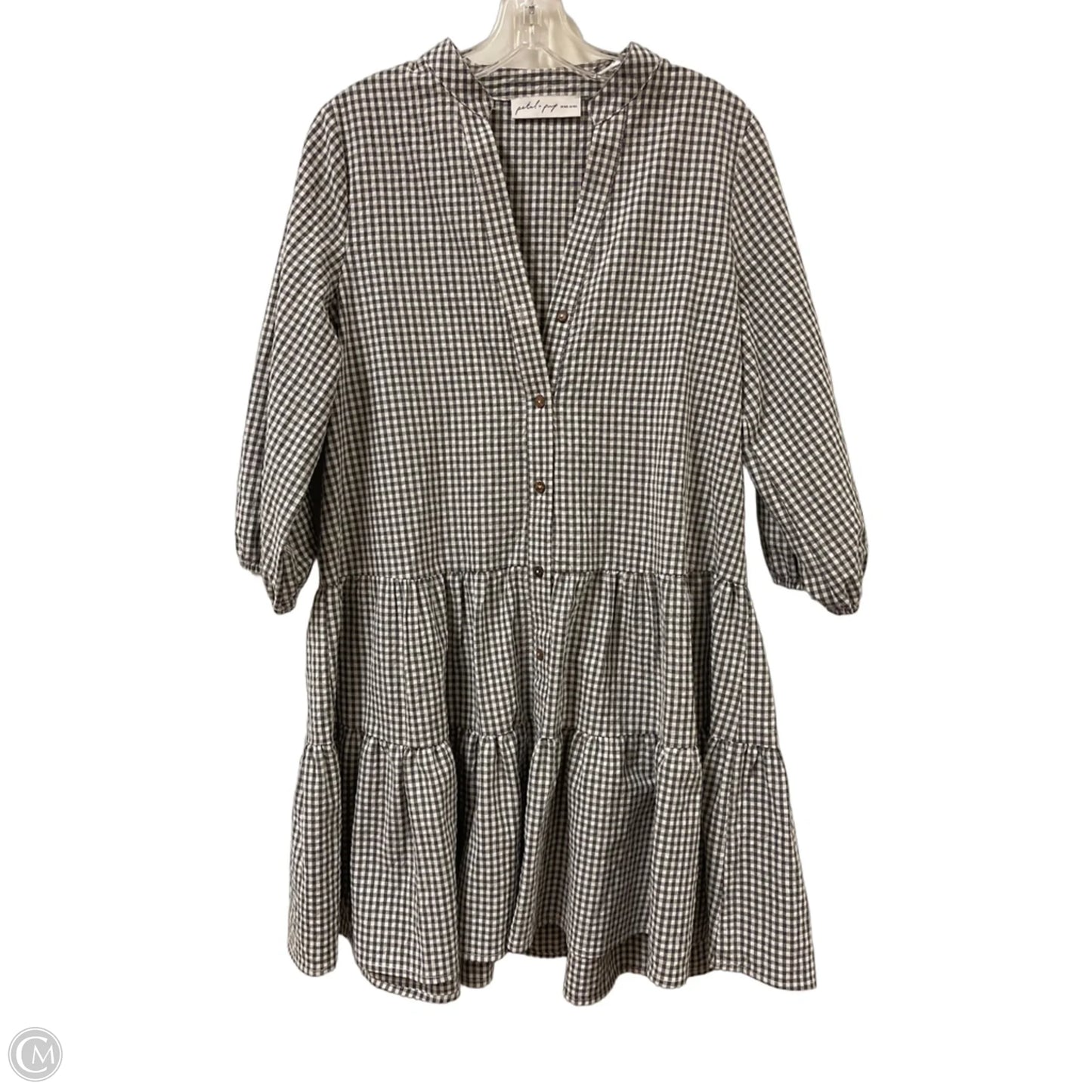 Dress Casual Midi By Petal & Pup In Grey, Size: L